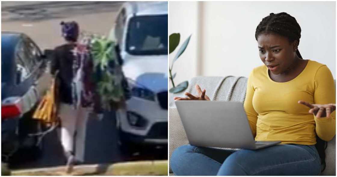 Lady throws husband’s clothes out Lady throws husband’s clothes out