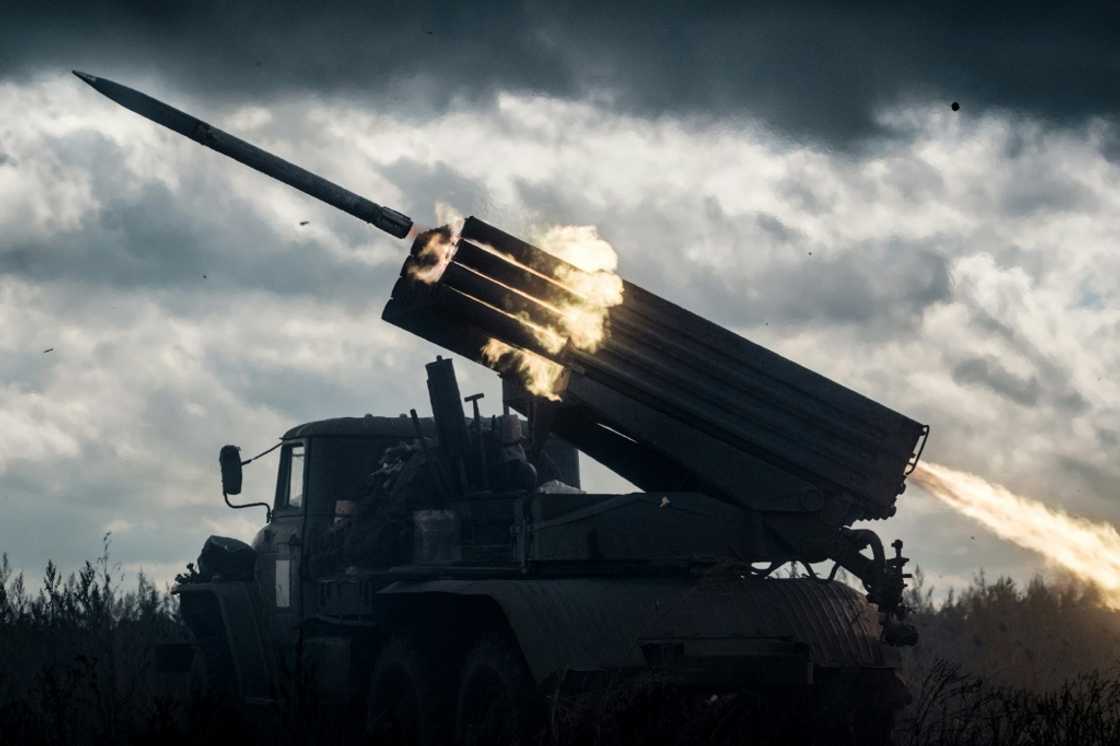 A multiple rocket launcher fires a rocket towards Russian positions in Ukraine's region of Kharkiv A multiple rocket launcher fires a rocket towards Russian positions in Ukraine's region of Kharkiv