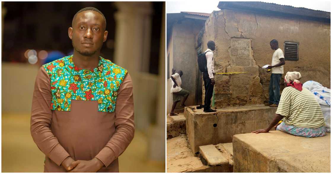 A real estate agent and a man looking for accommodation A real estate agent and a man looking for accommodation