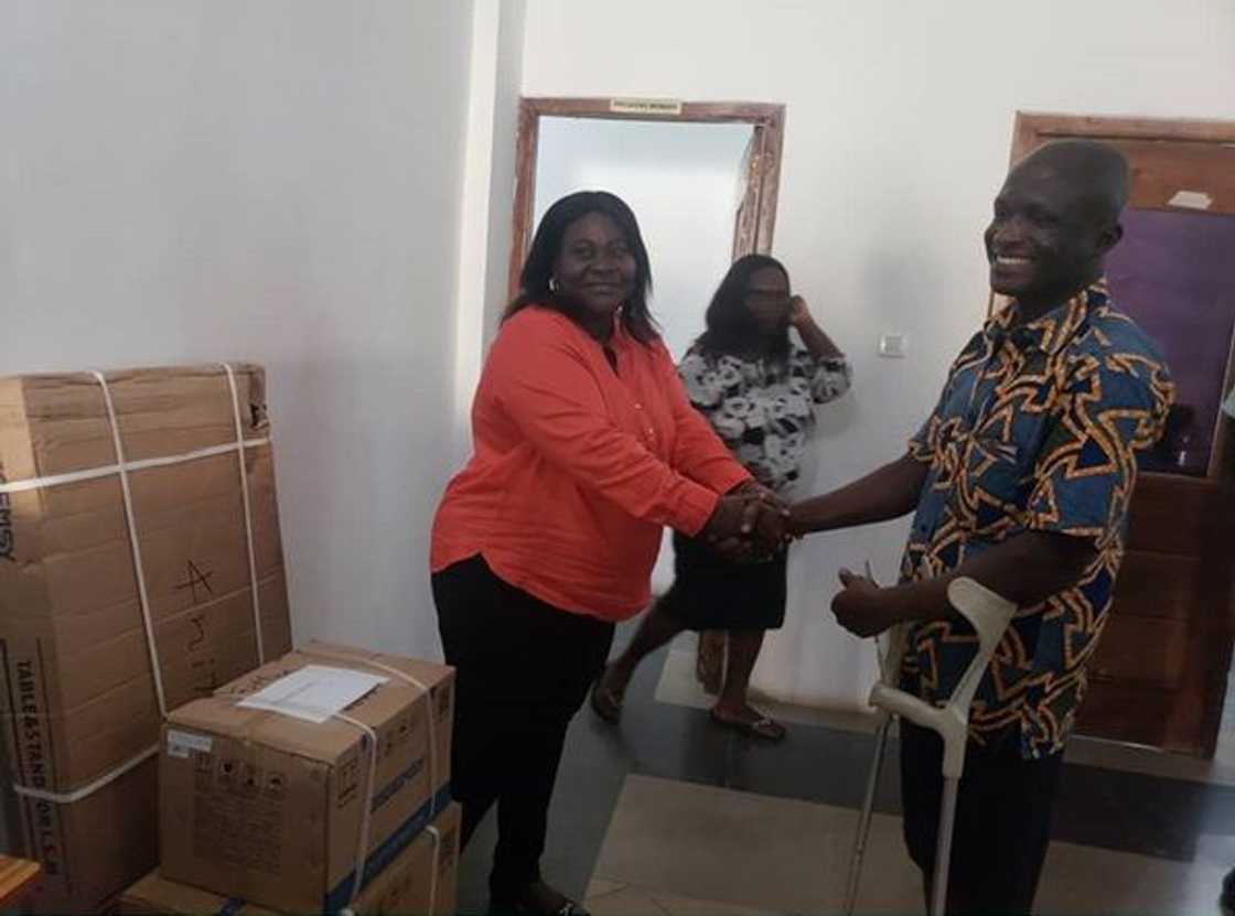 MCE gives out cash and gifts valued at GHc45000 to people with disabilities (Photos)