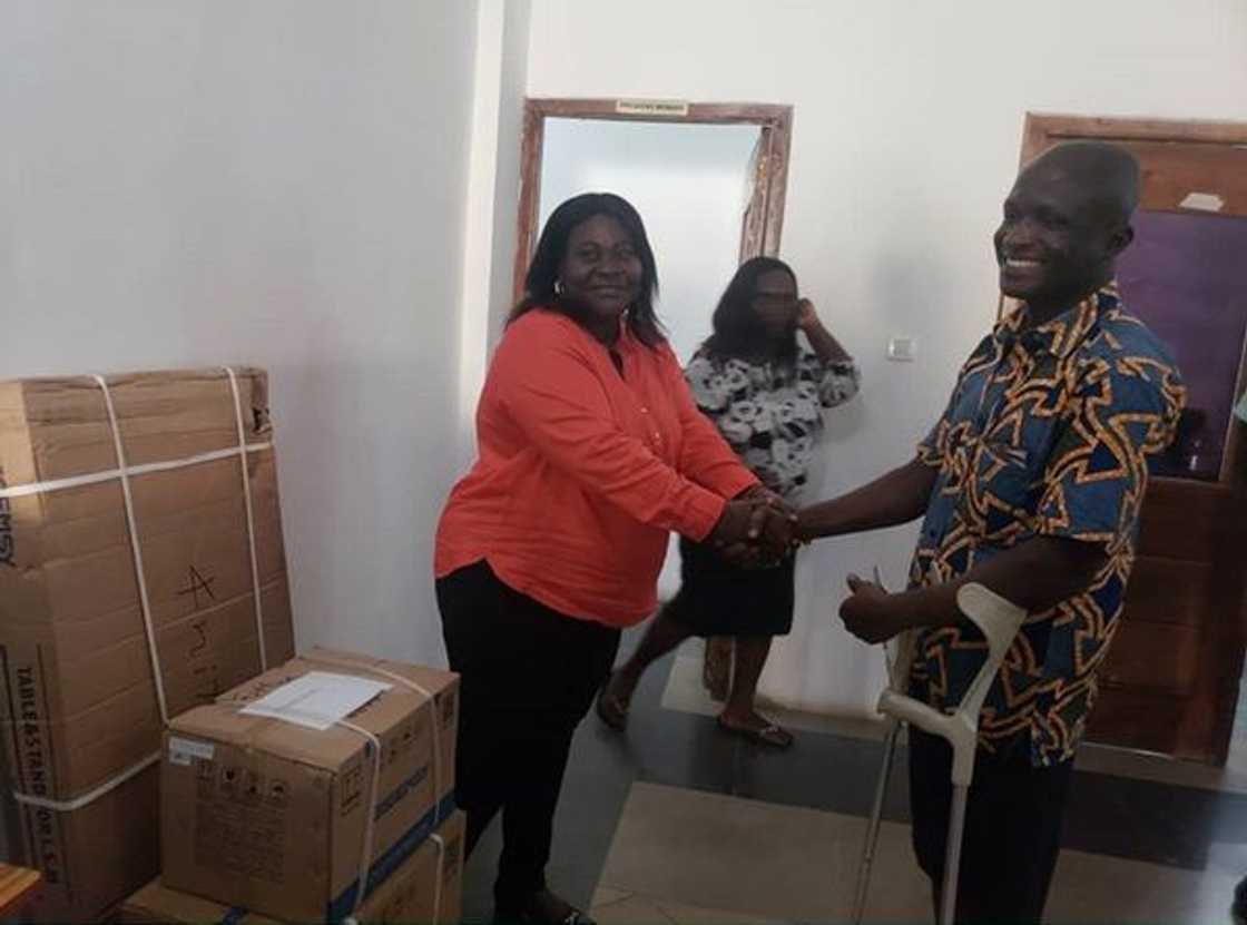 MCE gives out cash and gifts valued at GHc45000 to people with disabilities (Photos) MCE gives out cash and gifts valued at GHc45000 to people with disabilities (Photos)
