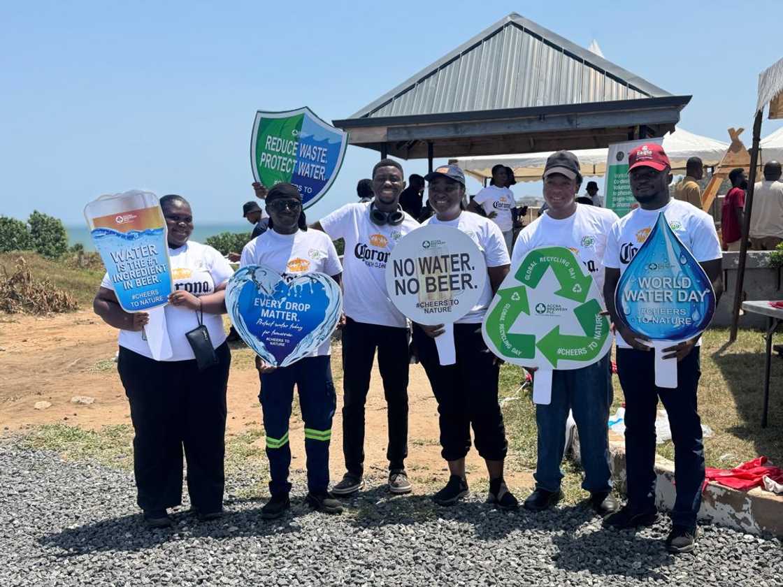 Accra Brewery plc marks World recycling day and World Water Day with “Cheers to nature” initiative
