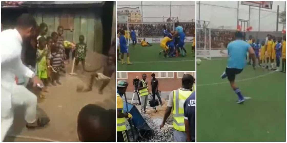 Community Kids Get Fine Soccer Pitch, Enrolled in School after Challenging a Stranger in Street Football Game Community Kids Get Fine Soccer Pitch, Enrolled in School after Challenging a Stranger in Street Football Game