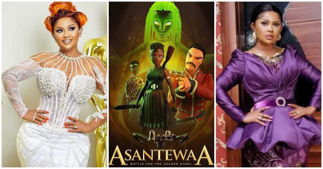 Nana Ama McBrown: Ghanaians Rain Praises On Actress For Voicing Main Character in 3D Animation Movie Asantewaa Nana Ama McBrown: Ghanaians Rain Praises On Actress For Voicing Main Character in 3D Animation Movie Asantewaa