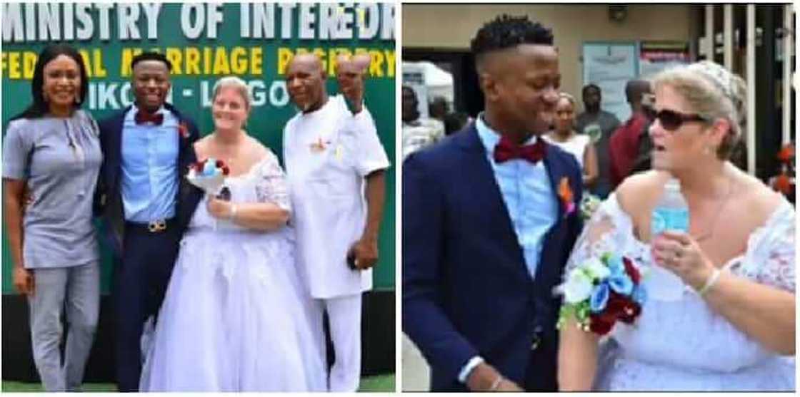 The Nigerian man took his Oyinbo sweetheart to the Ikoyi Registry, Lagos