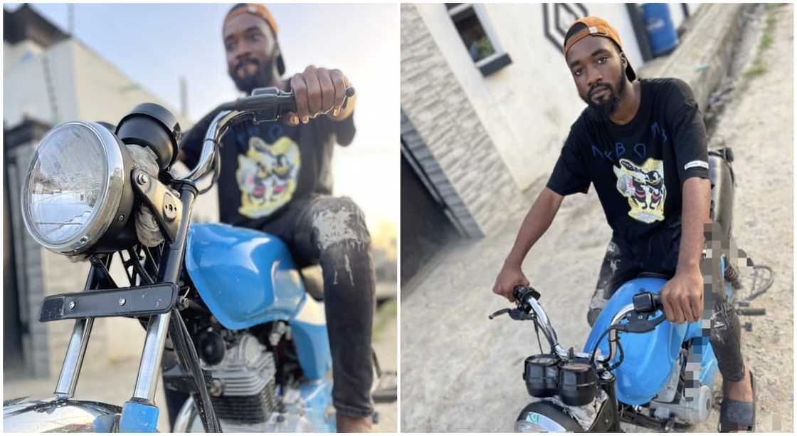 Nigerian man says he is preparing to ride a bike from Lagos to London. Nigerian man says he is preparing to ride a bike from Lagos to London.