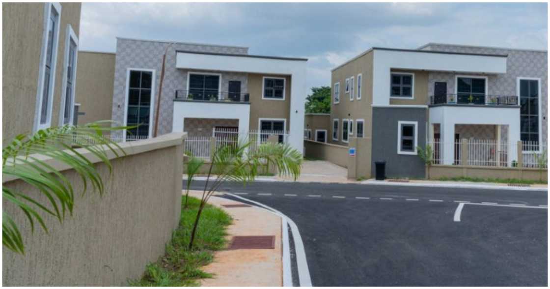 An up-close view of the residential complex An up-close view of the residential complex