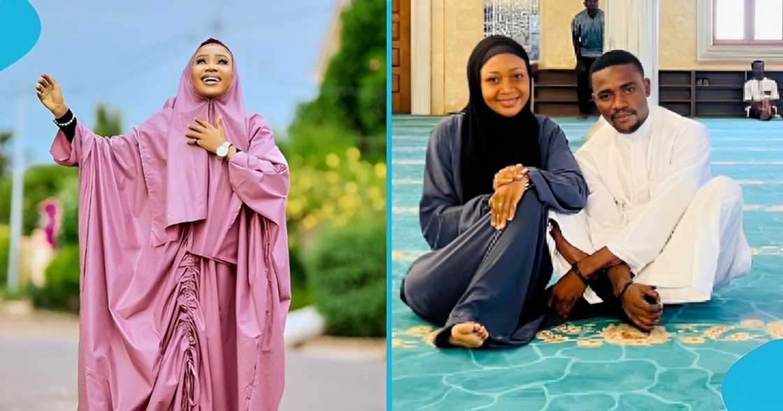 Ghanaian actress, socialite, Akuapem Poloo, brother, embraces Islam