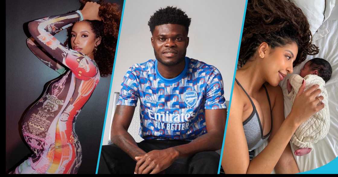 Janine Mackson, the girlfriend of Ghanaian professional footballer Thomas Partey, shared some adorable pictures of their baby girl. Janine Mackson, the girlfriend of Ghanaian professional footballer Thomas Partey, shared some adorable pictures of their baby girl.