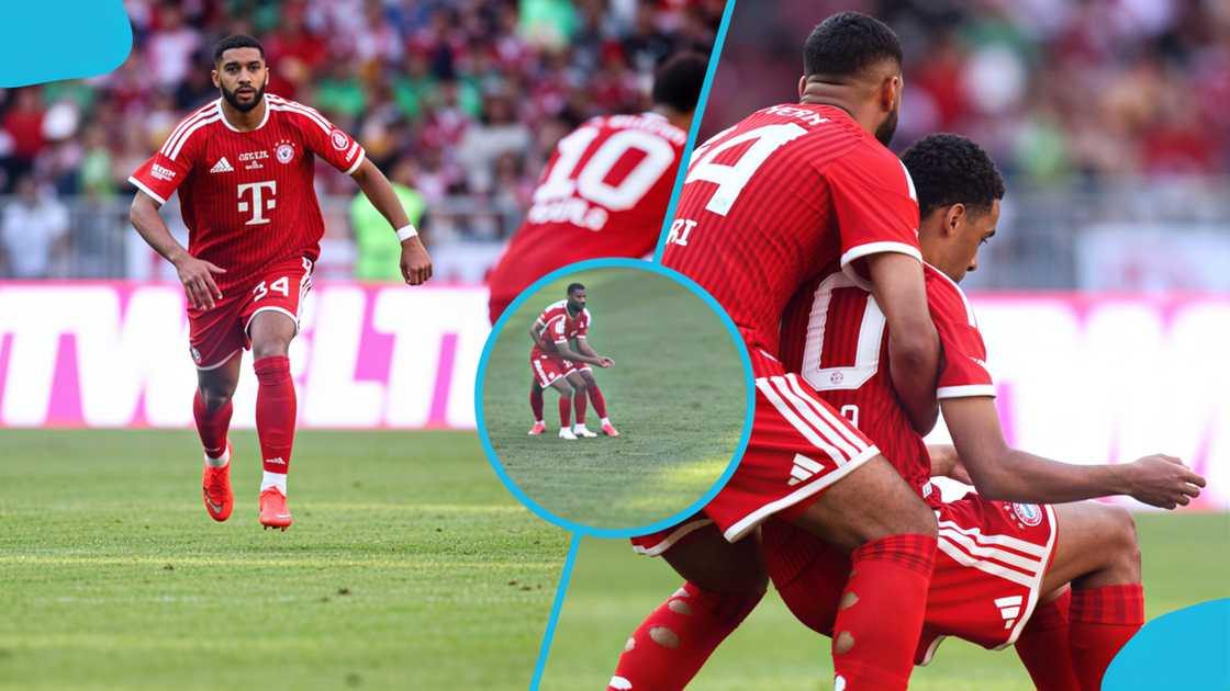 ismael saibari, jamal musiala, bayern munich, abdelhak nouri, saibari number 34, musiala collapse ismael saibari, jamal musiala, bayern munich, abdelhak nouri, saibari number 34, musiala collapse