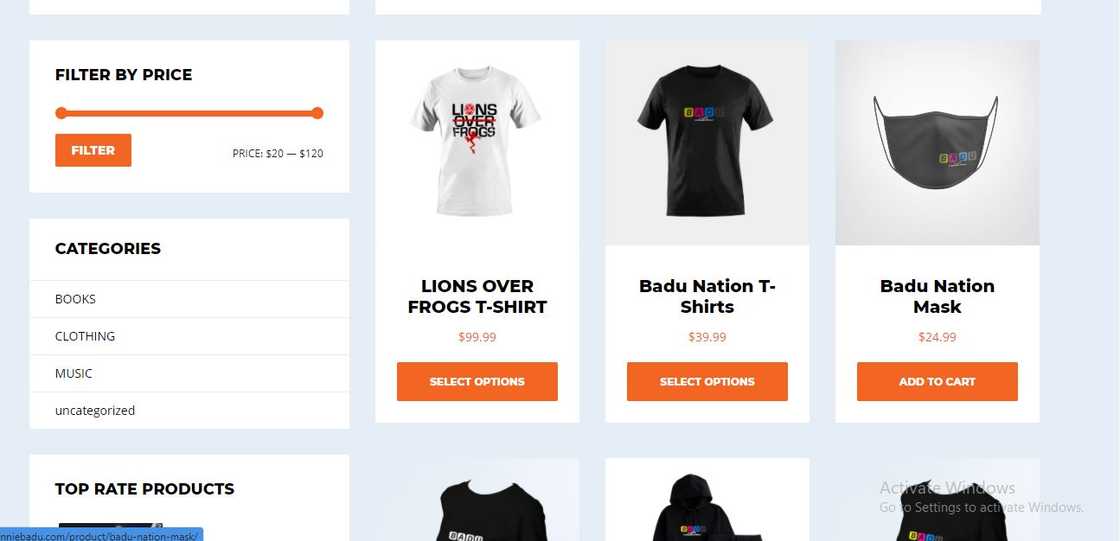 Sonnie Badu sells Lions Over Frogs T Shirt for over 500 Cedis Sonnie Badu sells Lions Over Frogs T Shirt for over 500 Cedis