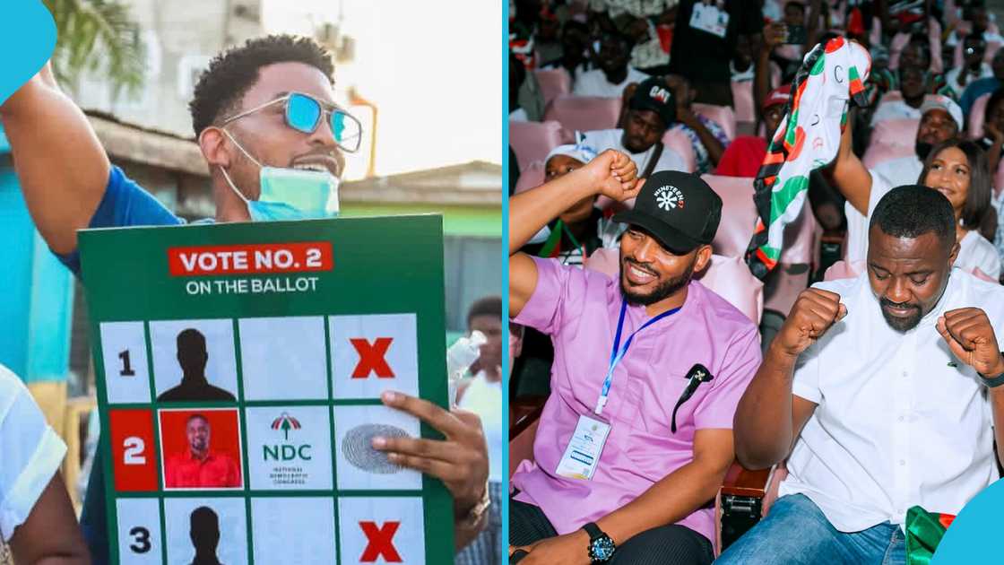 James Gardiner, John Dumelo, Ayawaso West Wuogon Constituency, 2024 Ghana elections, Maa Lydia, Lydia Alhassan, John Dumelo campaign James Gardiner, John Dumelo, Ayawaso West Wuogon Constituency, 2024 Ghana elections, Maa Lydia, Lydia Alhassan, John Dumelo campaign