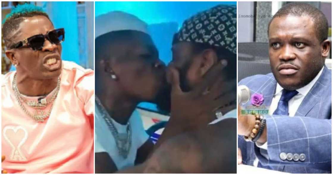 Shatta Wale and Sam George Clash over Kissing Video online Shatta Wale and Sam George Clash over Kissing Video online