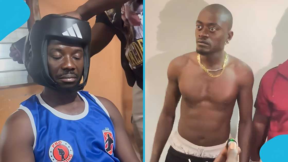 kwaku manu, lil win, kumawood, kwaku manu lil win boxing, funny face, homowo fightfest