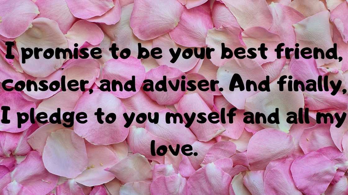 Sweet wedding vows to make him cry Sweet wedding vows to make him cry