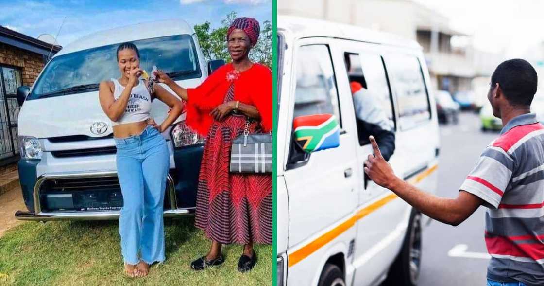 A young woman received a taxi from her grandmother in a viral Facebook post. A young woman received a taxi from her grandmother in a viral Facebook post.