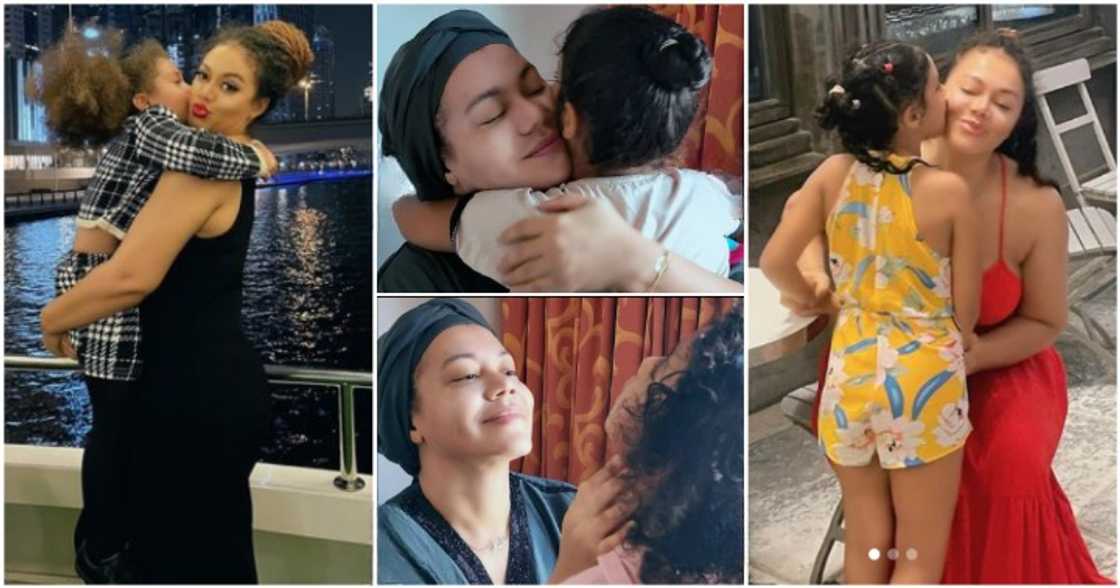 Nadia Bauri shares candid images with her daughter. Nadia Bauri shares candid images with her daughter.