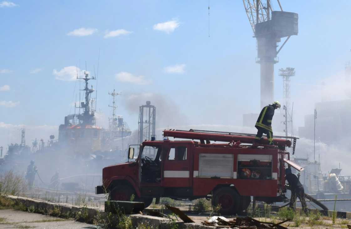 After earlier denying carrying out the strikes on Odessa, Russia claimed its missiles had destroyed Western-supplied arms