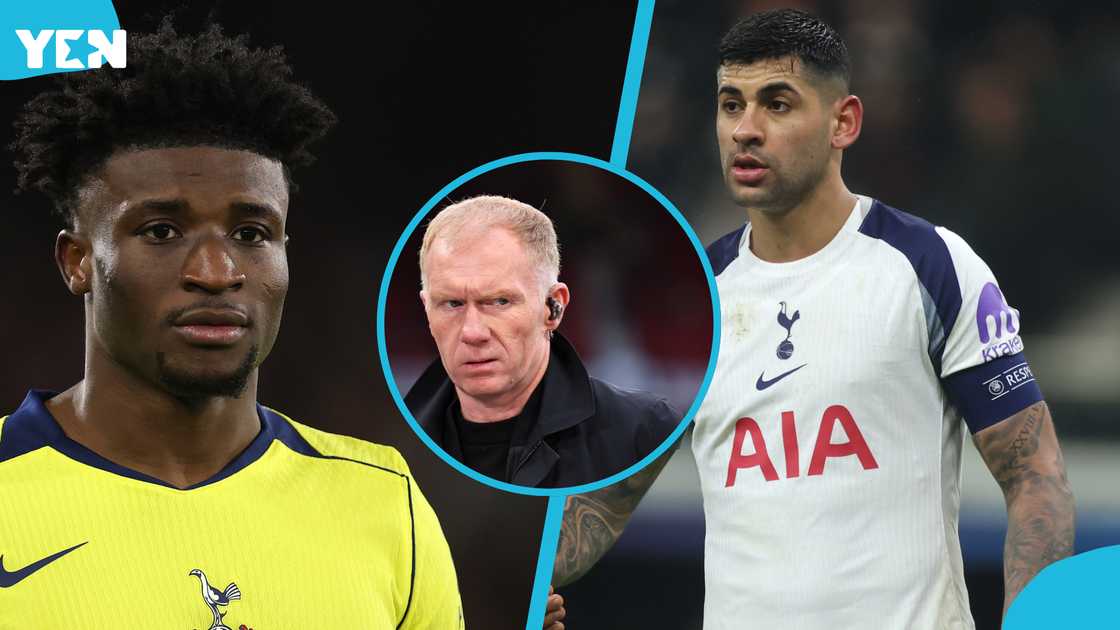 Cristian Romero, Tottenham Hotspur, Manchester United vs Tottenham, Romero red card, Premier League news, Spurs defender, Casemiro tackle, Tottenham apology, Paul Scholes comments, Romero suspension, Spurs vs Man United, Tottenham team news