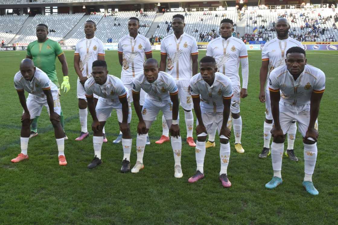 CAF Confederation Cup hopefuls Royal AM pose before a South African league match.