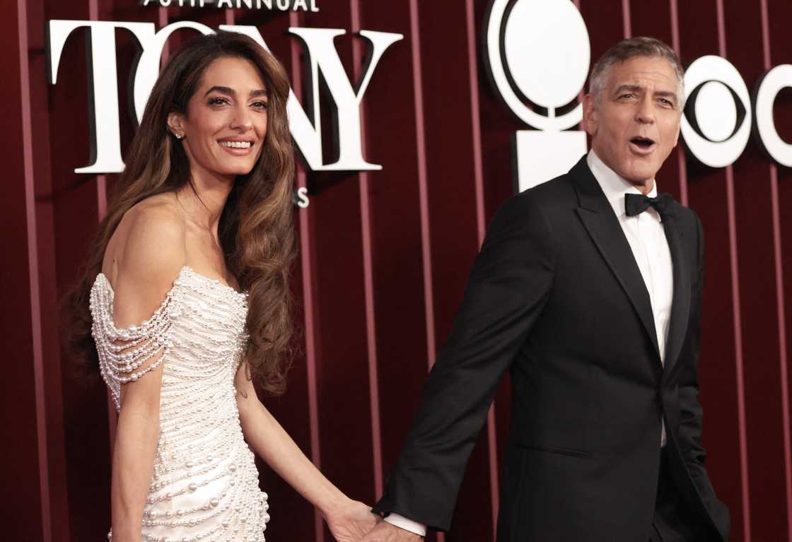 Amal Clooney attend the 78th Tony Awards at Radio City Music Hall