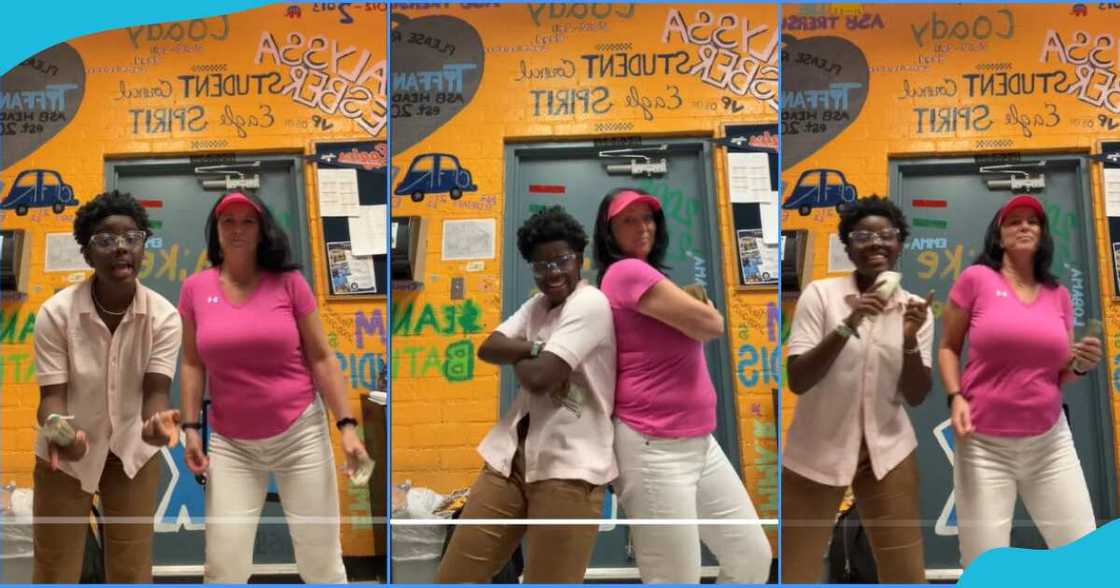 DJ Switch and her teacher DJ Switch and her teacher