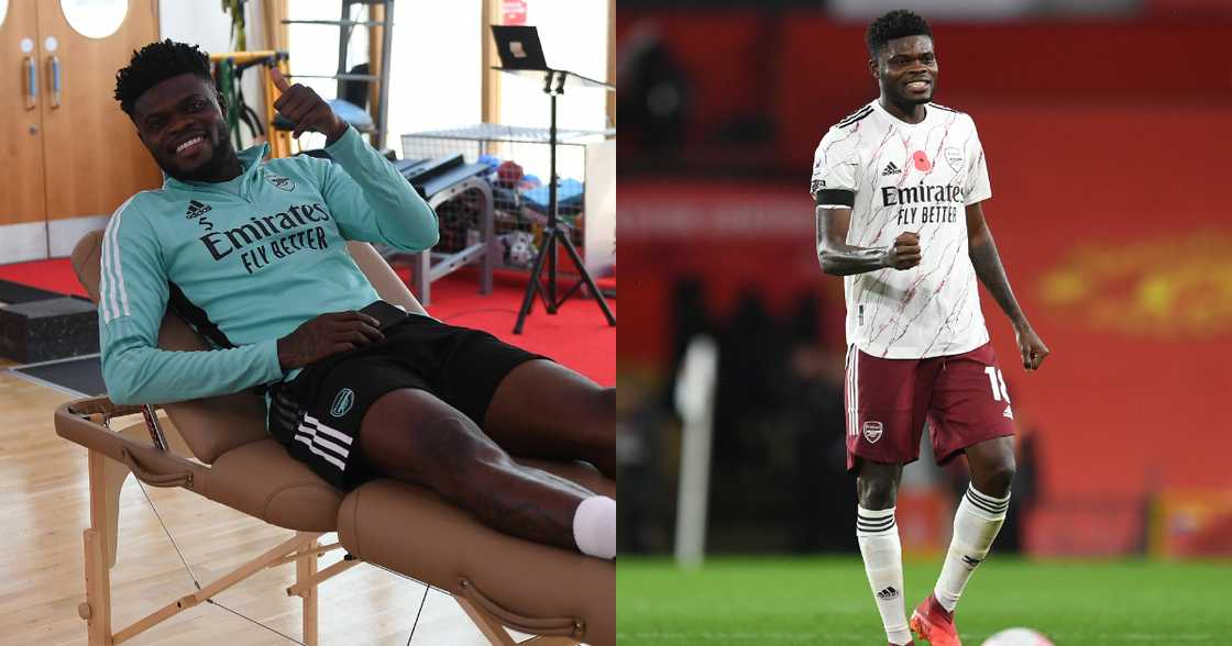 Photos drop as Thomas Partey surprises Sarkodie with Arsenal jersey in UK Photos drop as Thomas Partey surprises Sarkodie with Arsenal jersey in UK