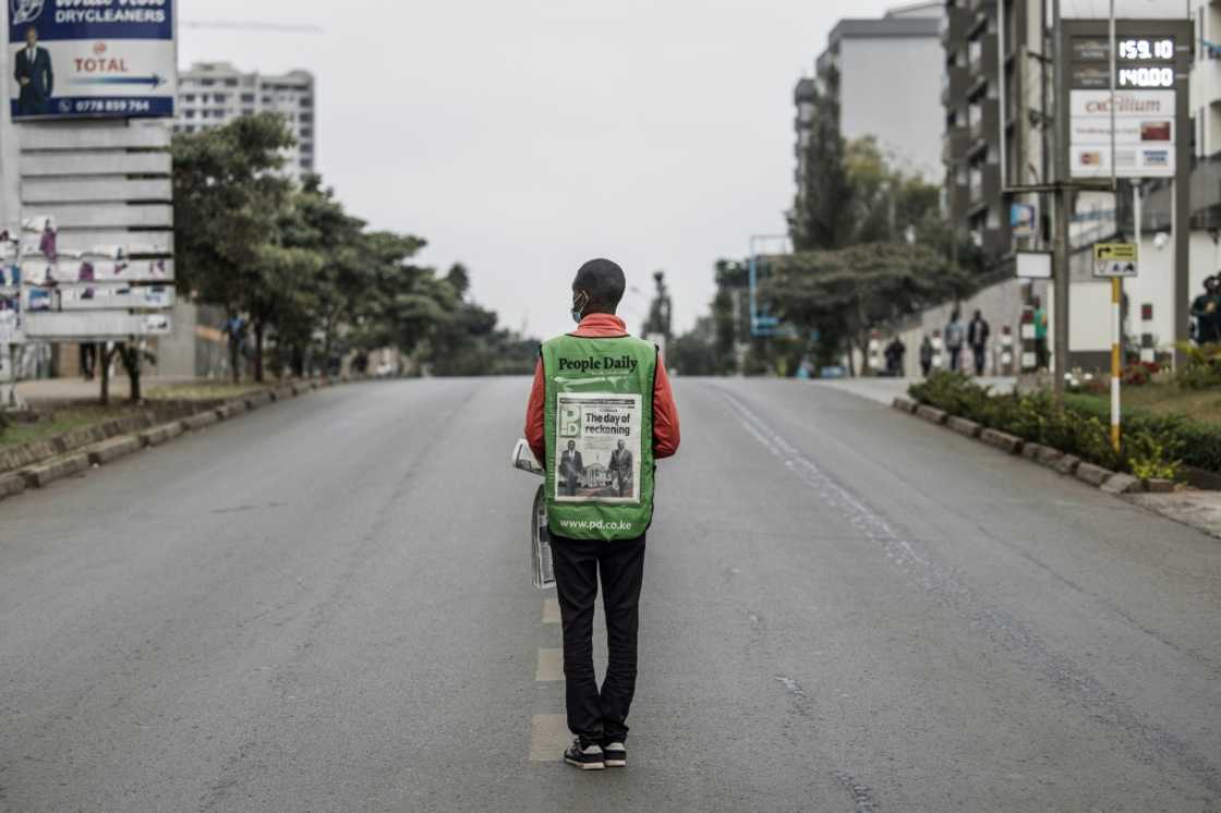 'The day of reckoning' was the headline on one Kenyan newspaper 'The day of reckoning' was the headline on one Kenyan newspaper