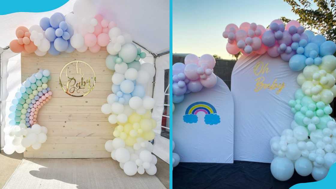 Rainbow surprise gender reveal