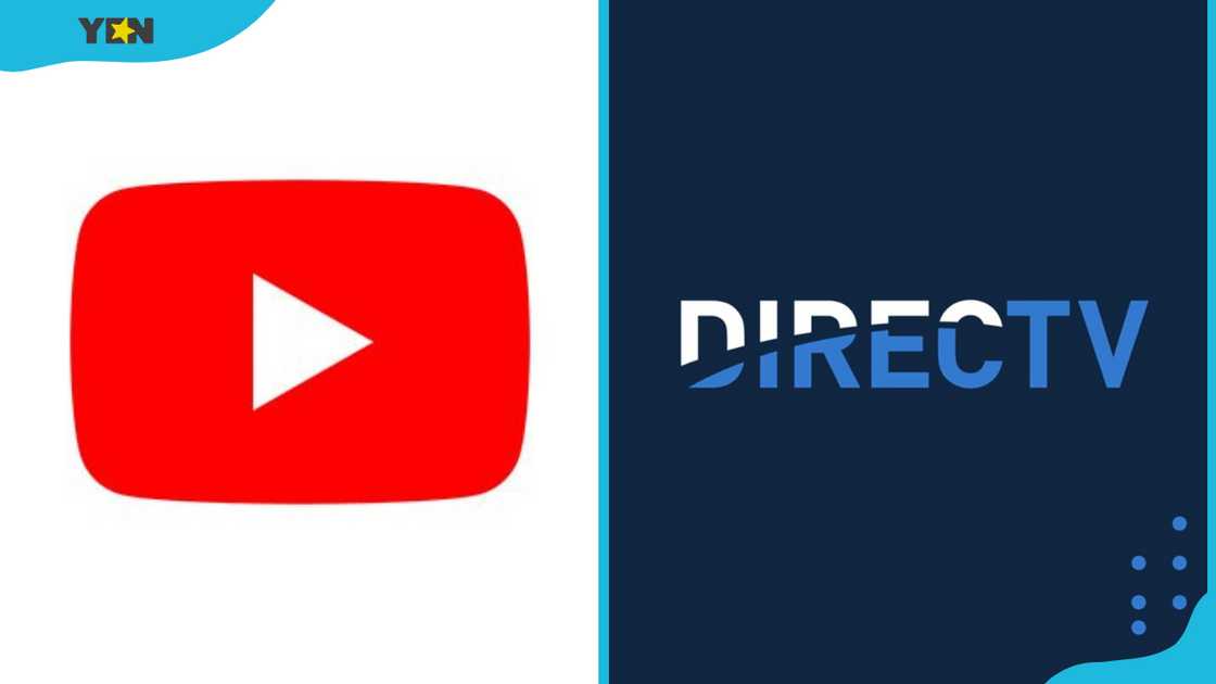 YouTube TV and DIRECTV logos YouTube TV and DIRECTV logos