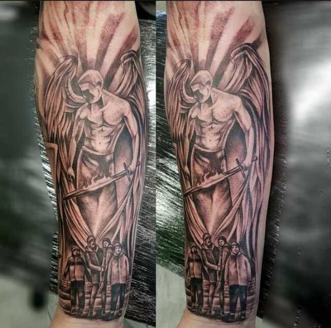 Guardian angel tattoo