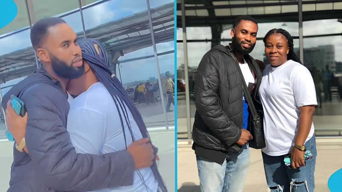 Ghanaian man, wife, Kotoka International Airport, final goodbye, relocate abroad