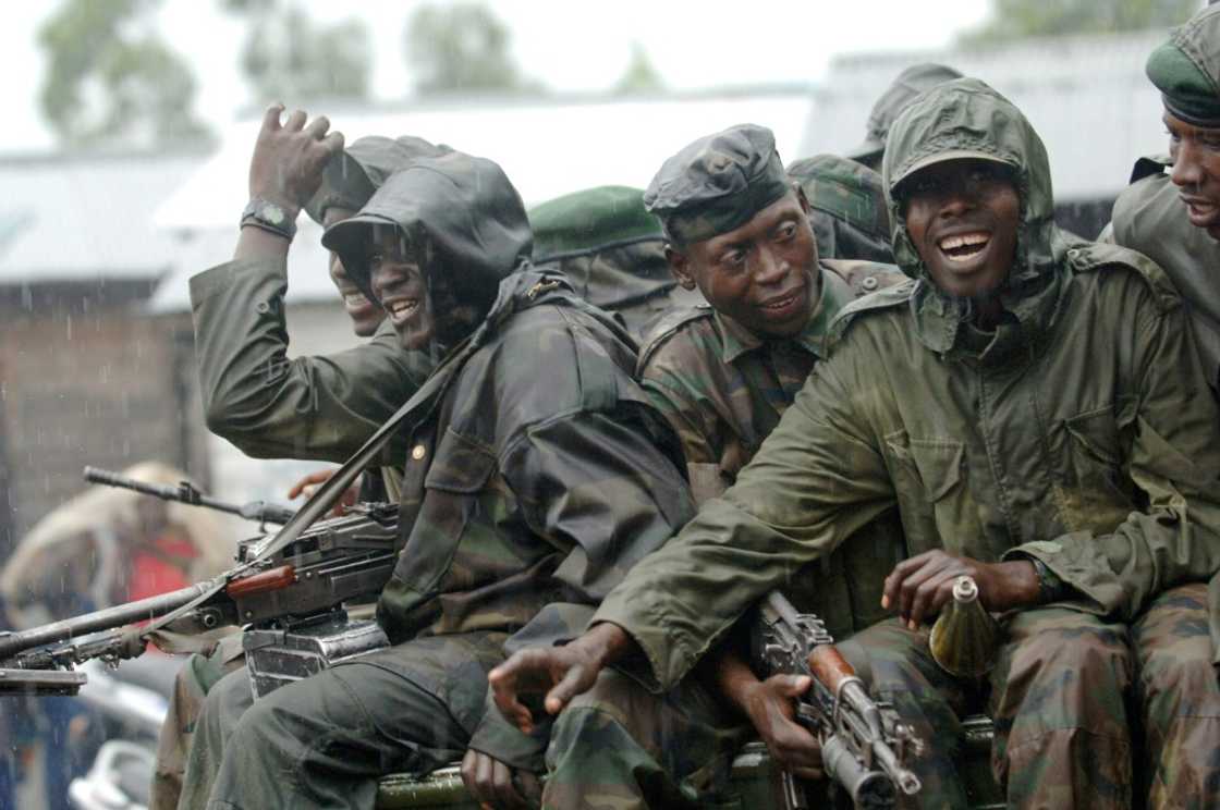 January 2009: CNDP rebels pass through a government checkpoint near Goma on their first step to joining the ranks of the armed forces January 2009: CNDP rebels pass through a government checkpoint near Goma on their first step to joining the ranks of the armed forces