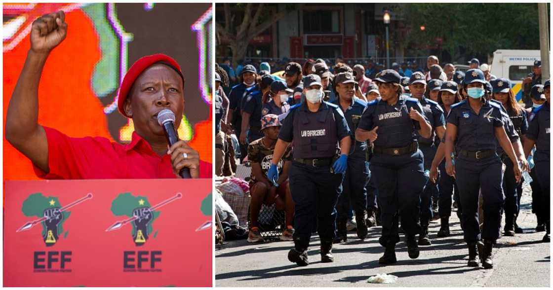 Ghanaians in SA have been cautioned about possible violent attacks as EFF stages a demonstration. Ghanaians in SA have been cautioned about possible violent attacks as EFF stages a demonstration.