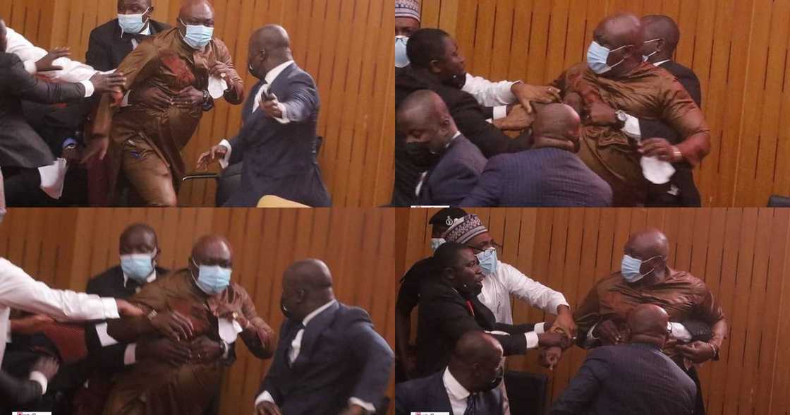 Carlos Ahenkorah: Tema West MP snatches ballot papers in Parliament (video) Carlos Ahenkorah: Tema West MP snatches ballot papers in Parliament (video)