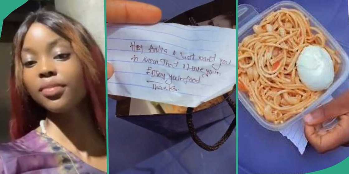 Lady criticises admirer for delivering her food when she begged for money Lady criticises admirer for delivering her food when she begged for money