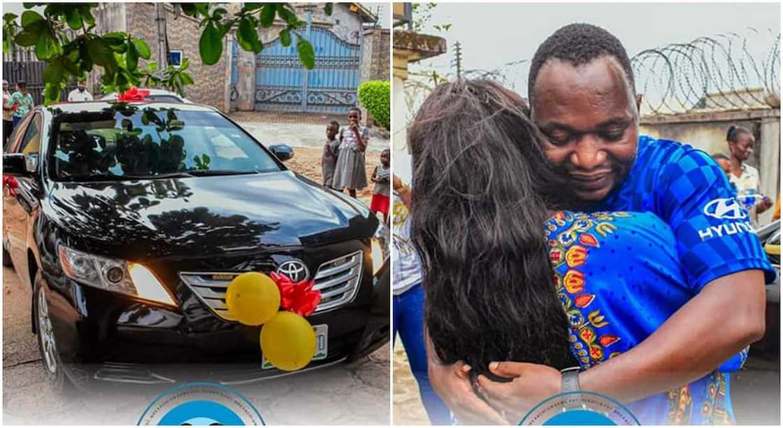 Nigerian pastor Ifeanyi Uwakwe buys wife, Kachy a brand Toyota Camry car Nigerian pastor Ifeanyi Uwakwe buys wife, Kachy a brand Toyota Camry car