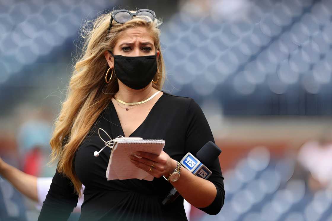 Meredith Marakovits during batting practice before a game Meredith Marakovits during batting practice before a game