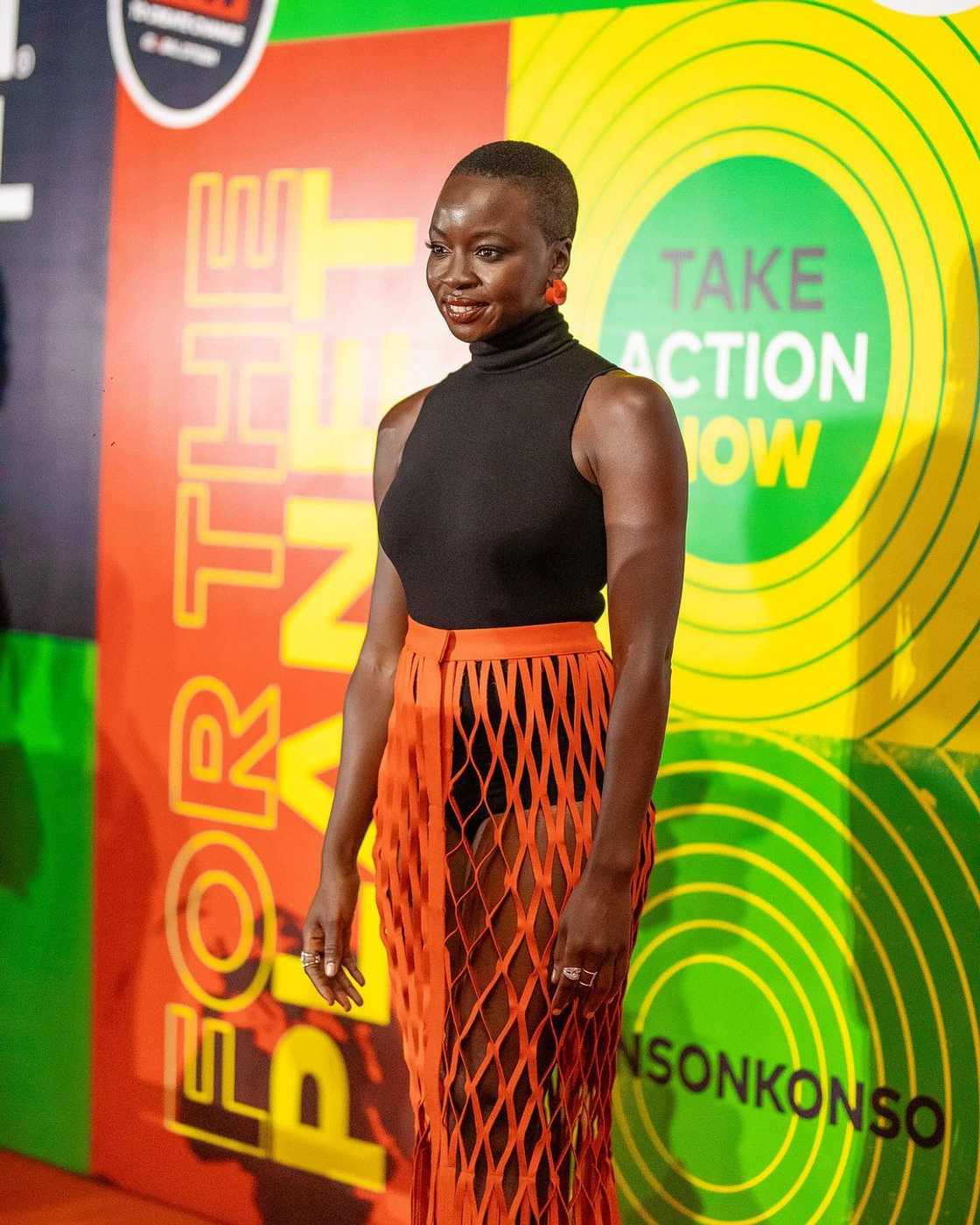 Global Citizen Festival: Accra Host Danai Gurira spotted on the red carpet.