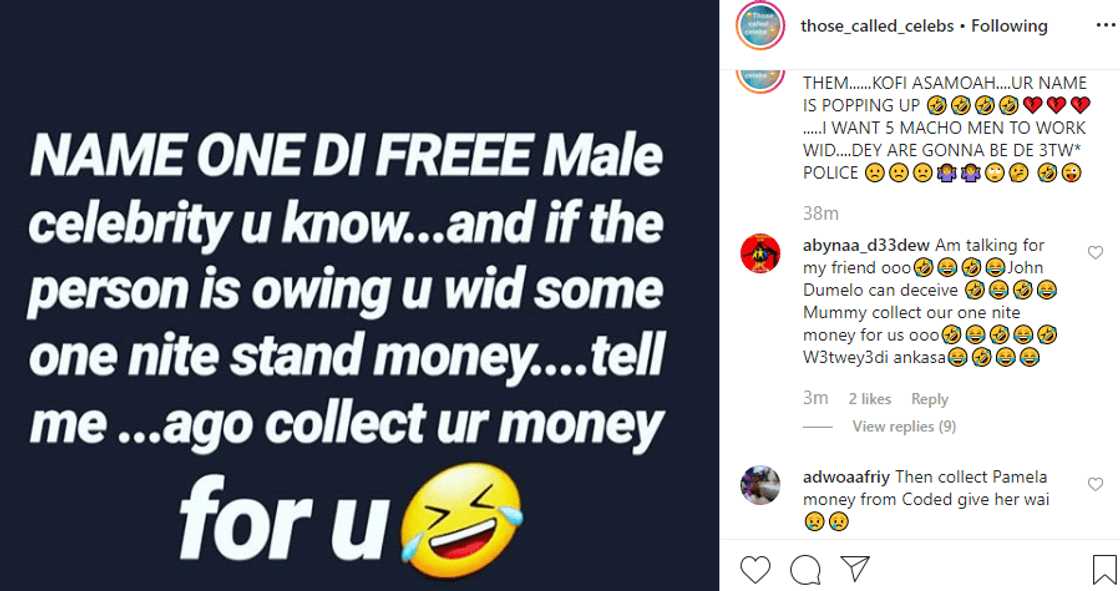John Dumelo, Medikal, Kwesi Pee, others 'exposed' in list of top celebs who 'chop' ladies but refuse to pay