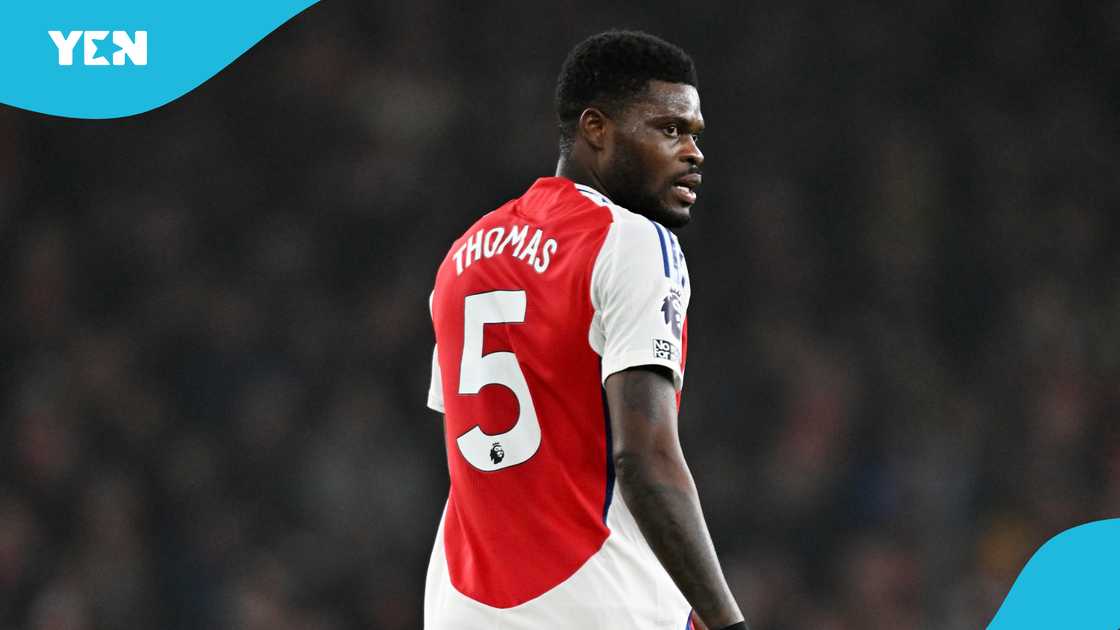 Thomas Partey, Arsenal, Barcelona, Champions League, UCL 2024/25 season Thomas Partey, Arsenal, Barcelona, Champions League, UCL 2024/25 season