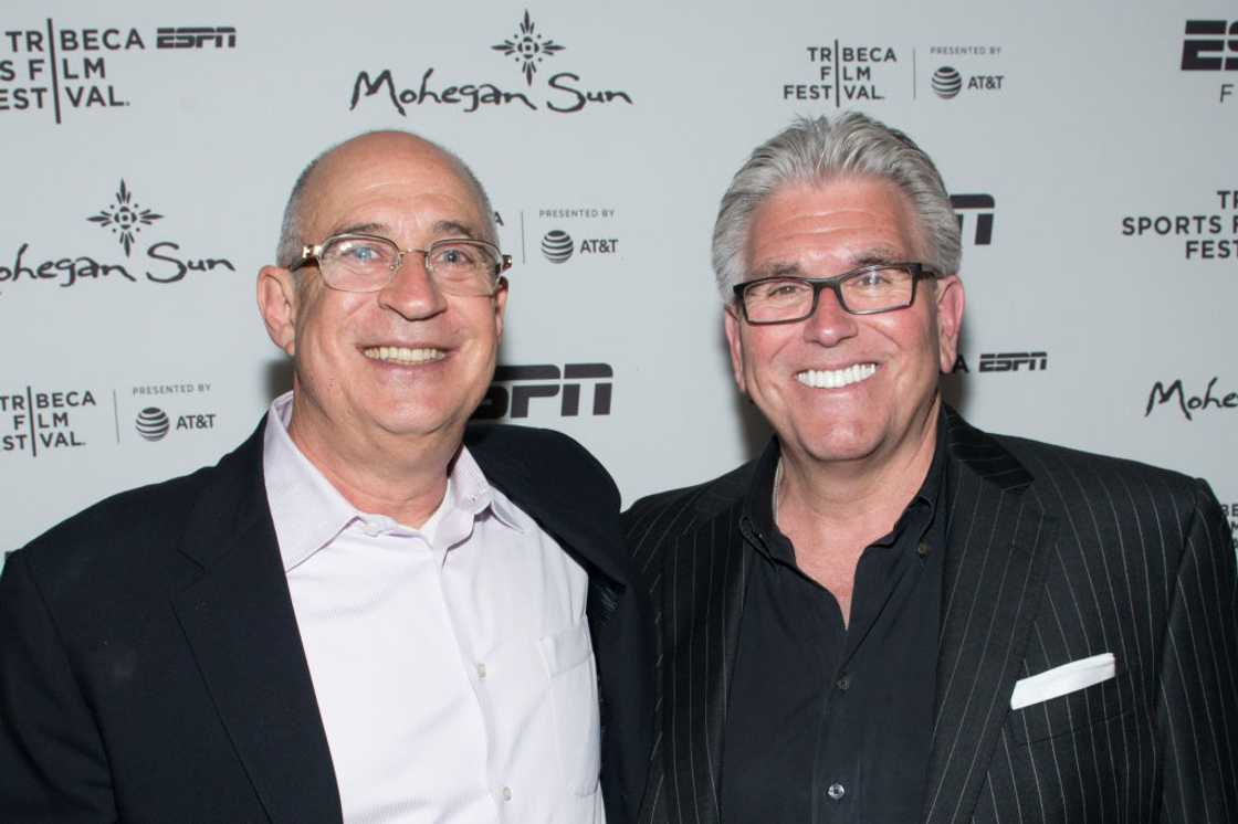 Daniel H. Forer (L) and Mike Francesa (R) attend the after party for the '30 For 30: Mike & The Mad Dog' Film Festival