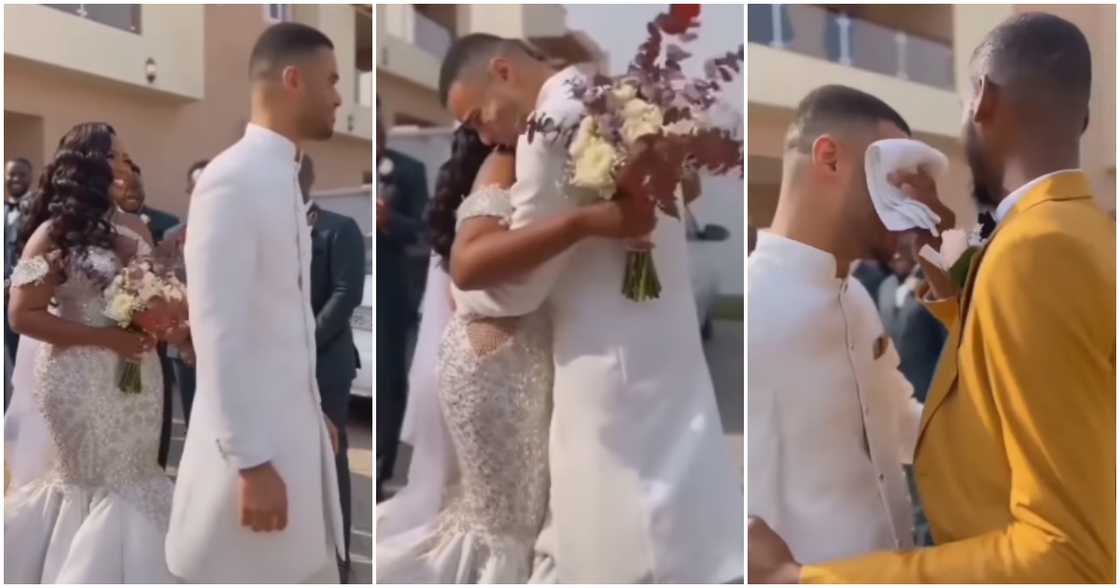 Groom cries at his wedding Groom cries at his wedding