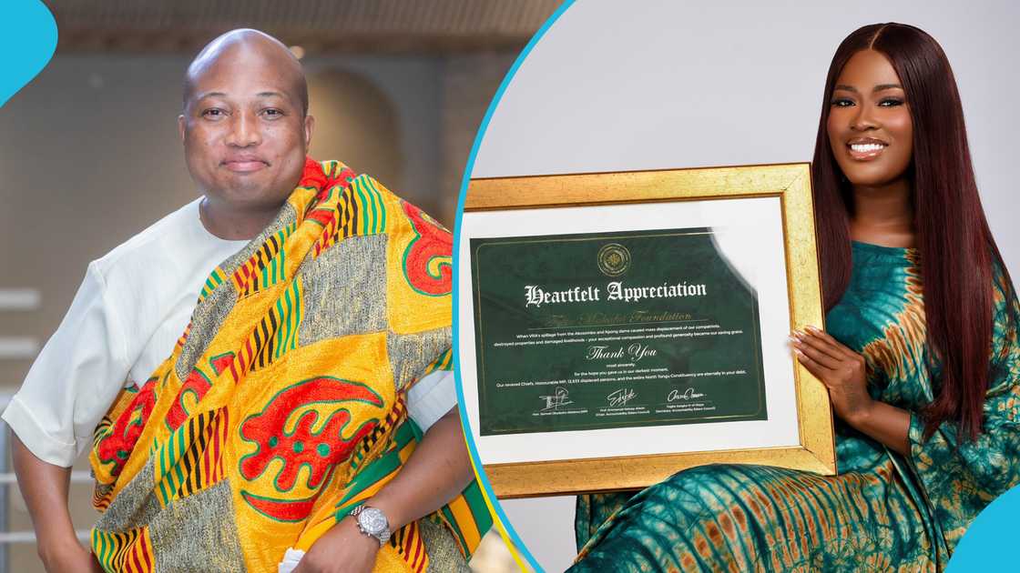 Hon. Samuel Okudzeto Ablakwa, Fella Makafui, Akosombo flood victims, Donation Hon. Samuel Okudzeto Ablakwa, Fella Makafui, Akosombo flood victims, Donation