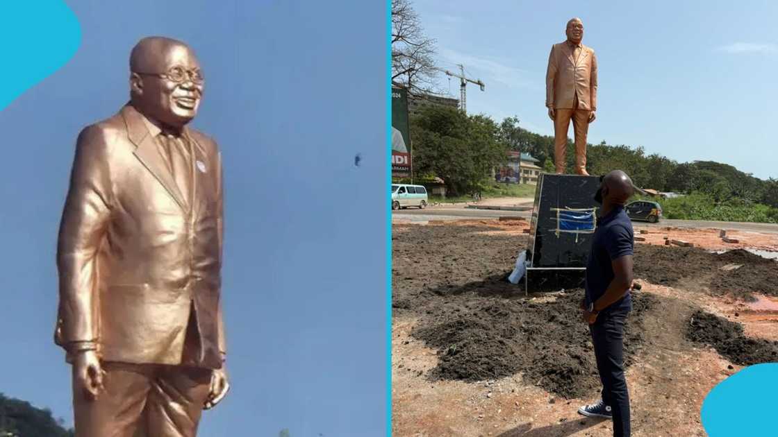 Larry Madowo, CNN Journalist, President Akufo-Addo, Statue