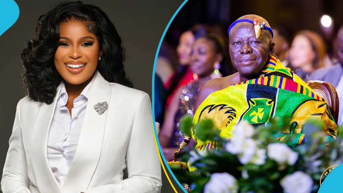 Berla Mundi, Otumfuo Osei Tutu II, Creative Arts and Innovation Awards, Millennium Excellence Awards, Manhyia Palace, Asantehene, TV3 Presenter, Naa Ashorkor