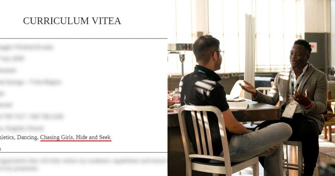 Chasing Girls is my Hobby - Job Applicant Writes His Favorite Activities on CV Chasing Girls is my Hobby - Job Applicant Writes His Favorite Activities on CV