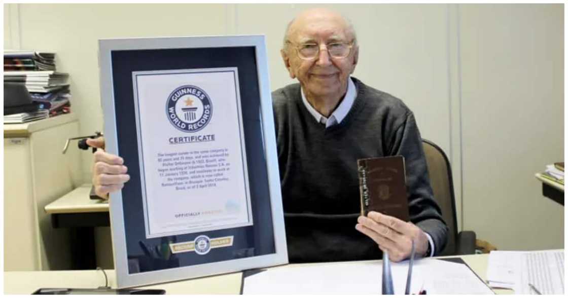 100-Year-Old Man Breaks Record after Working at Same Company for 84 Years 100-Year-Old Man Breaks Record after Working at Same Company for 84 Years
