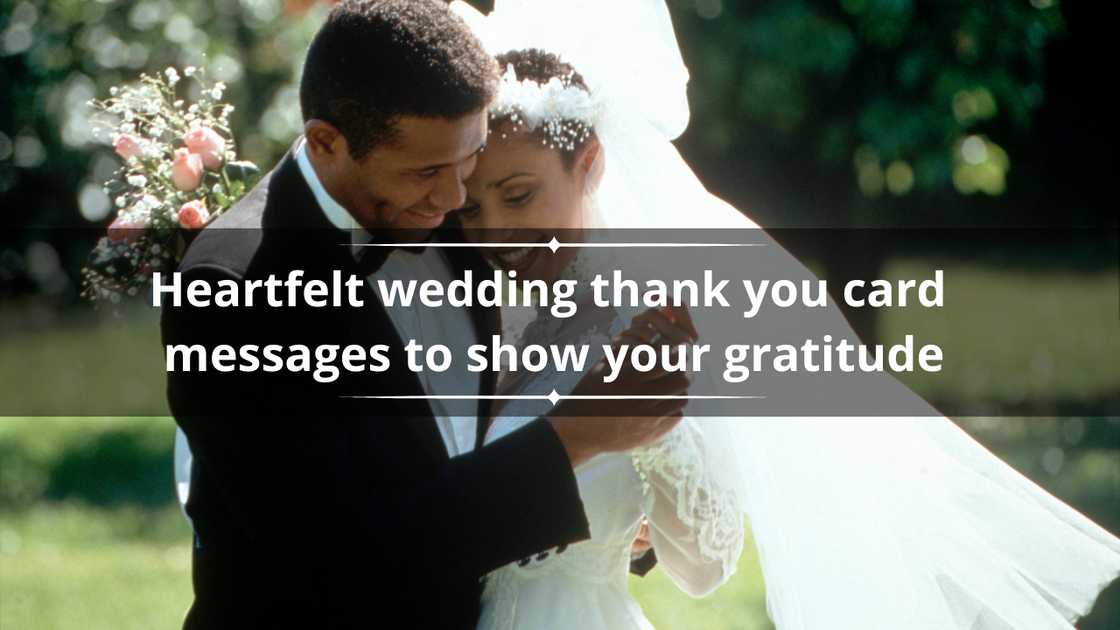 Wedding thank you card messages