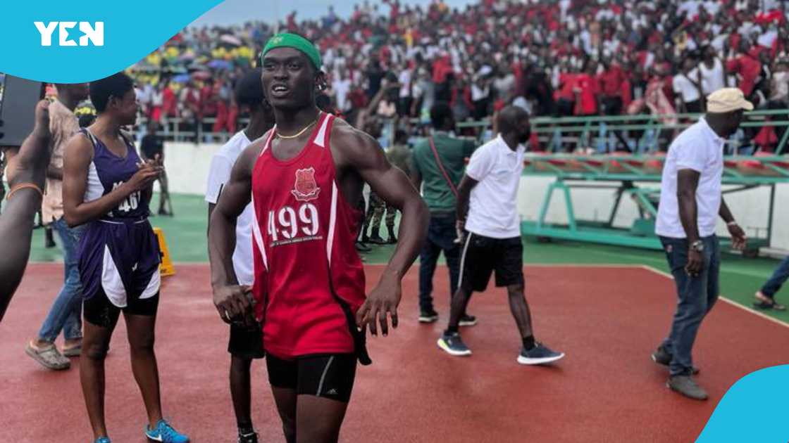 Joseph Andoh Kwofie claims he is the fastest athlete in the Central Region. Joseph Andoh Kwofie claims he is the fastest athlete in the Central Region.